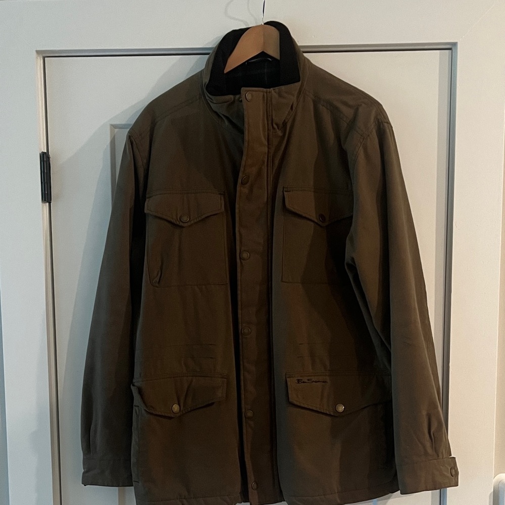 Ben Sherman Olive Barn Coat